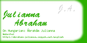 julianna abraham business card
